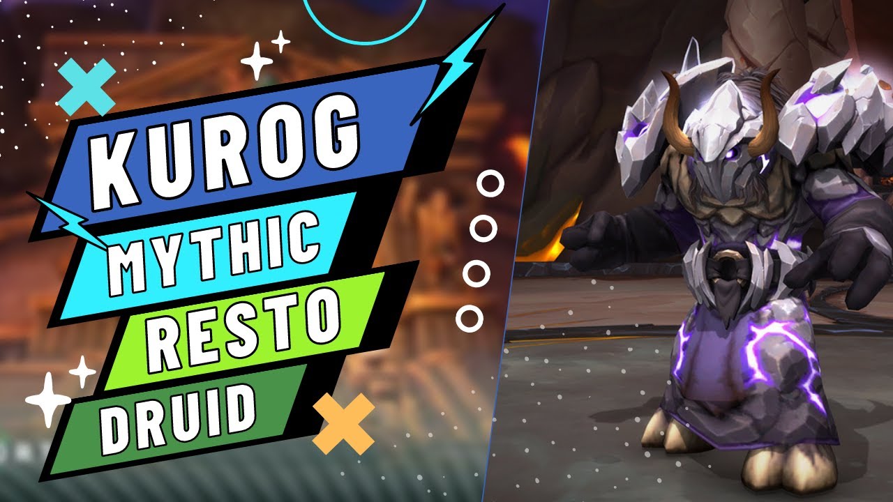 VOI Mythic Kurog kill - Resto Druid POV (Asylium)