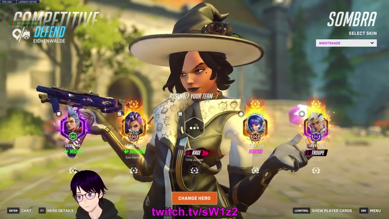 SombraWizard is DOMINATING AS SOMBRA WITH PERKS! VERWATCH 2 GAMEPLAY SEASON 18 TOP 500