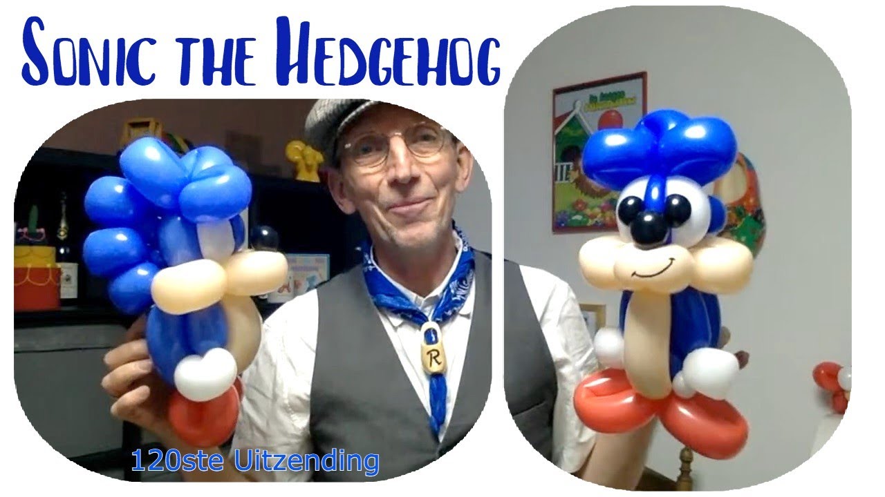 Sonic the Hedgehog – 120ste Live workshop van de Haagse Ballonnenboer / Ballonfiguren maken