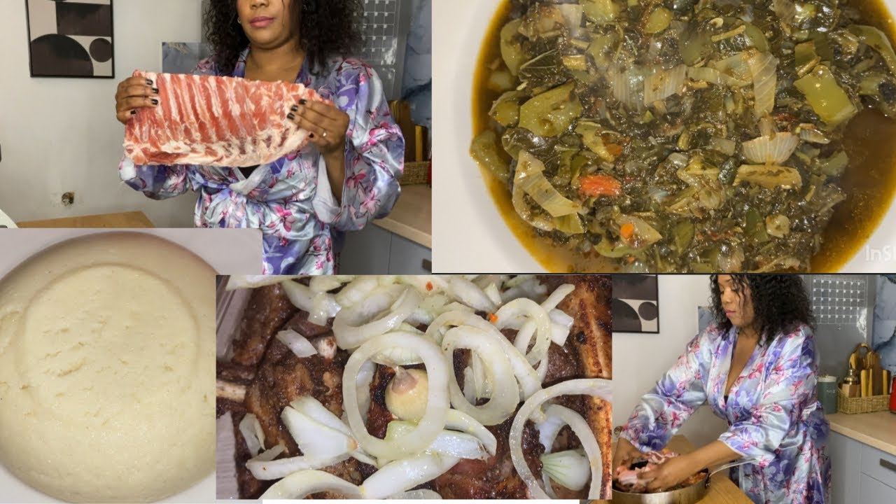 Dans  ma cuisine 🧑‍🍳 Makusa recette Bitekuteku 🥬🧅🫑avec les cottes de porc 🐷 /cuisine congolaise 🇨🇩