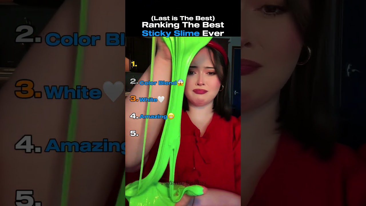 Ranking The Best Sticky Slime ASMR Moments 😱✨ #shorts #slime #asmr