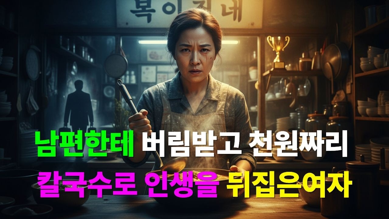 남편한테 버림 받고 천원짜리 칼국수로 인생을 뒤집은 여자