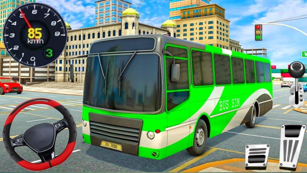 New Bus Simulator Game 3D - Offroad Real  Coach Bus Driving 3D 2026 - Bus Game Andriod Gameplay