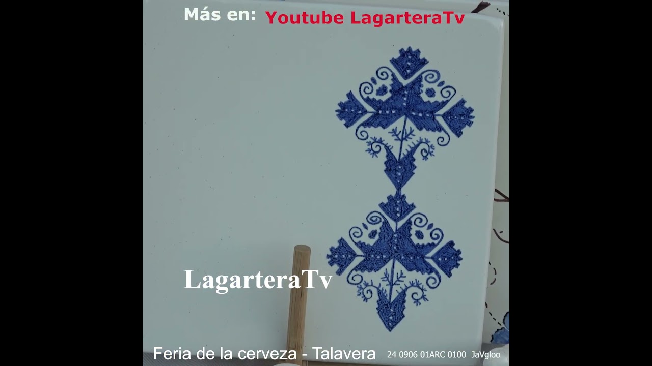 CERÁMICA de TALAVERA inspirada en BORDADOS de LAGARTERA