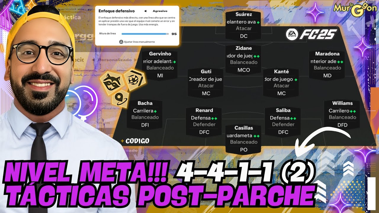 ✅ THE BEST META TACTICS! FORMACION 4-4-1-1 (2) ⚽ EA FC 25 POST PARCHE