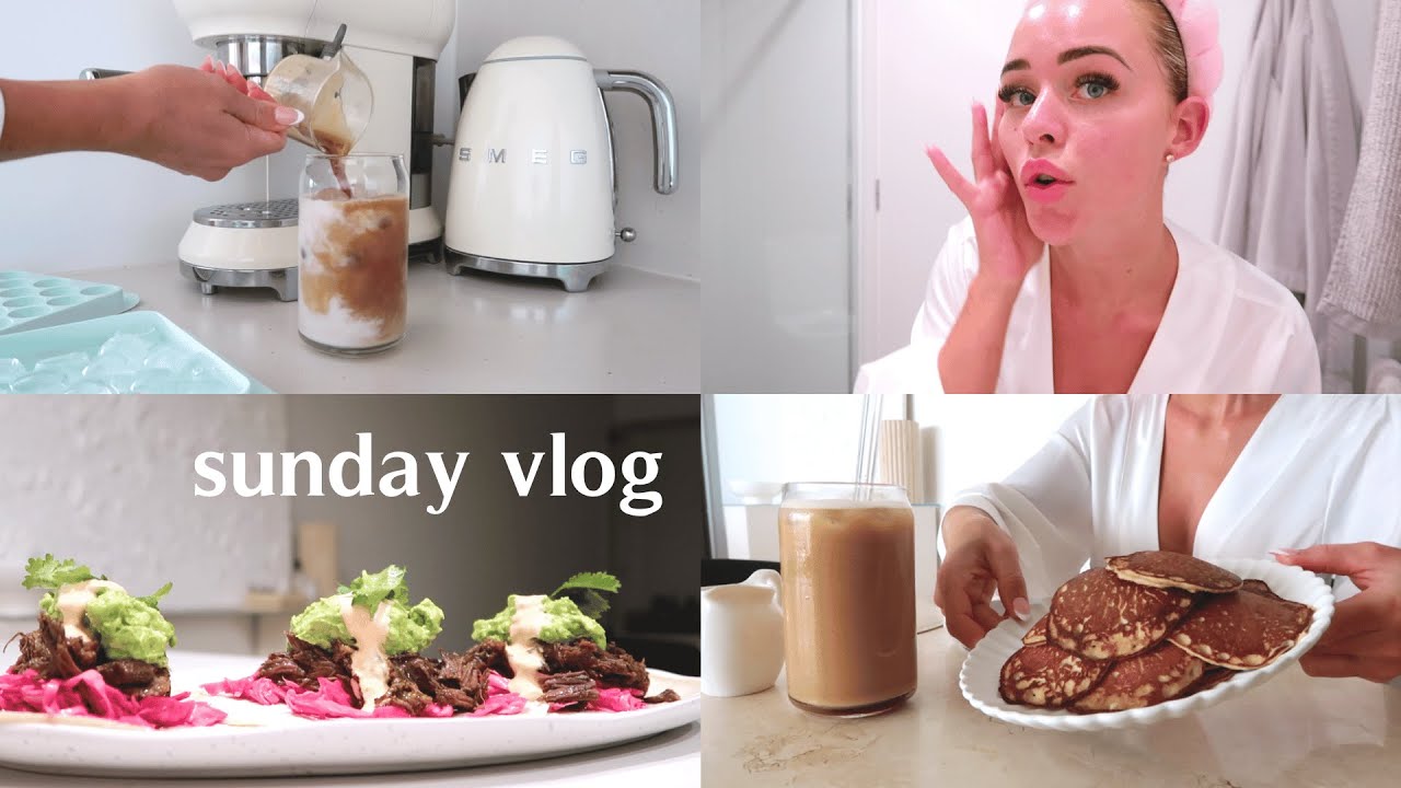 SUNDAY VLOG | first weekend at home, in my cooking era, new night time skincare routine & homewares