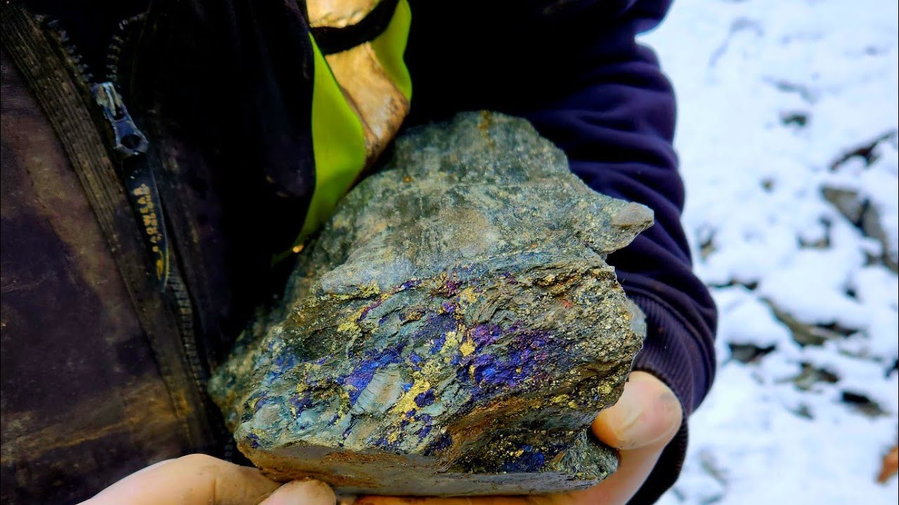 Logging Road Cut Through Hundreds Of Meters With Bornite & Chalcopyrite!