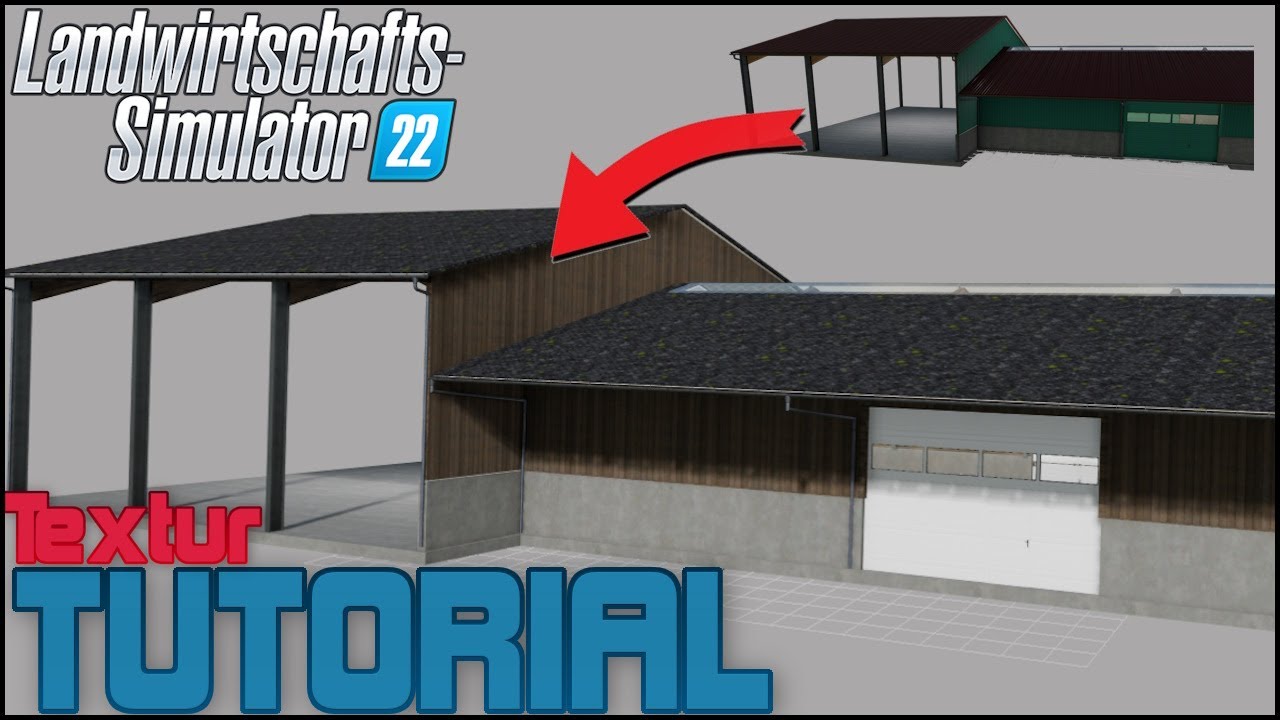 LS22 TUTORIAL Gebäude Texturen EASY / GALGENBERG 4 Fach neuer Fruchthof bauen