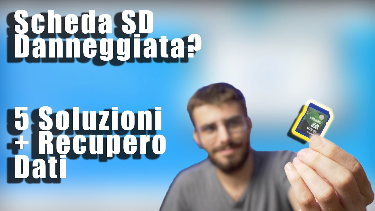 Scheda di memoria SD non leggibile o danneggiata - come risolvere e recuperare dati