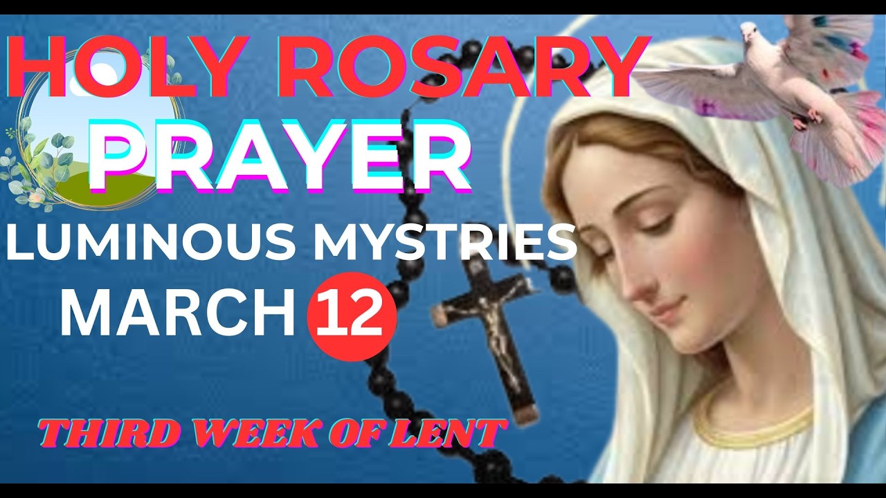 Holy Rosary Today | The Luminous Mysteries of Light | Catholic Prayer #dailyrosaryprayer
