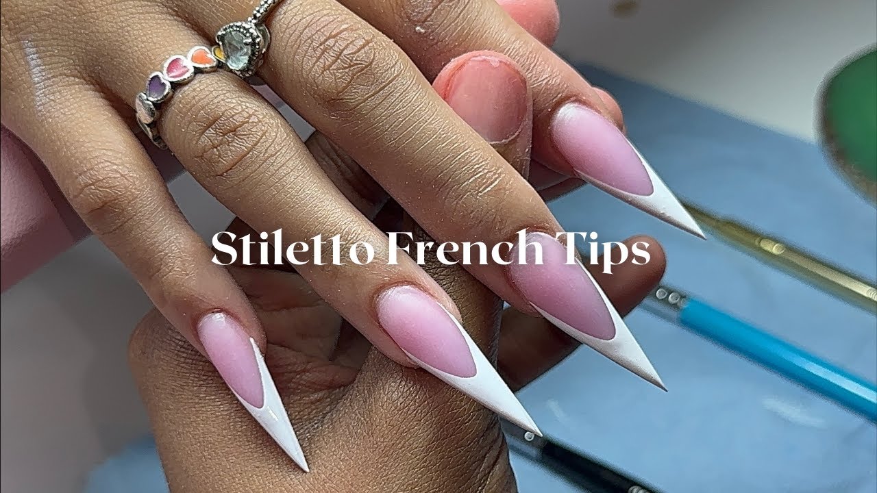 How to achieve stiletto french tips | Watch me work