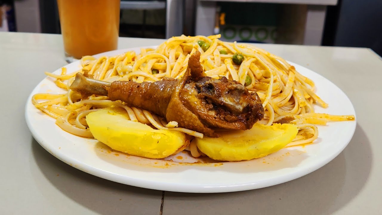 ✅TALLARINES CON GALLINA / COMIDA PERUANA 👌😋