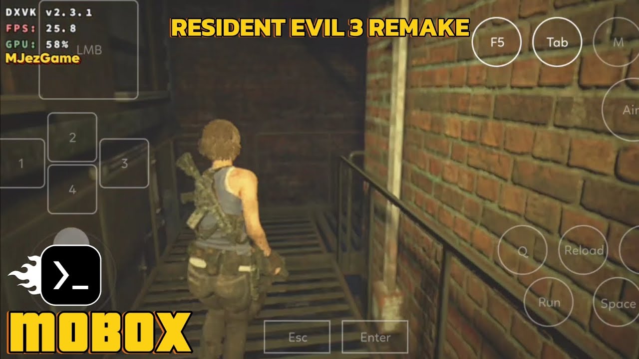 Mobox - Gameplay Resident Evil 3 Remake | Testing New Dxvk