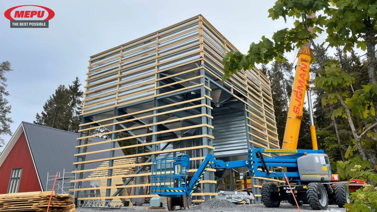 Mepu dryer project Långstedt − timelapse of construction