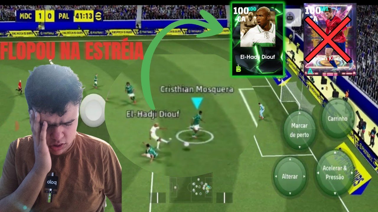 DIOUF 100 ESTRAGOU A ESTRÉIA SEMIH 100 SHOW TIME 😱⚽ MODO CARREIRA IA–EFOOTBALL 2026 MOBILE