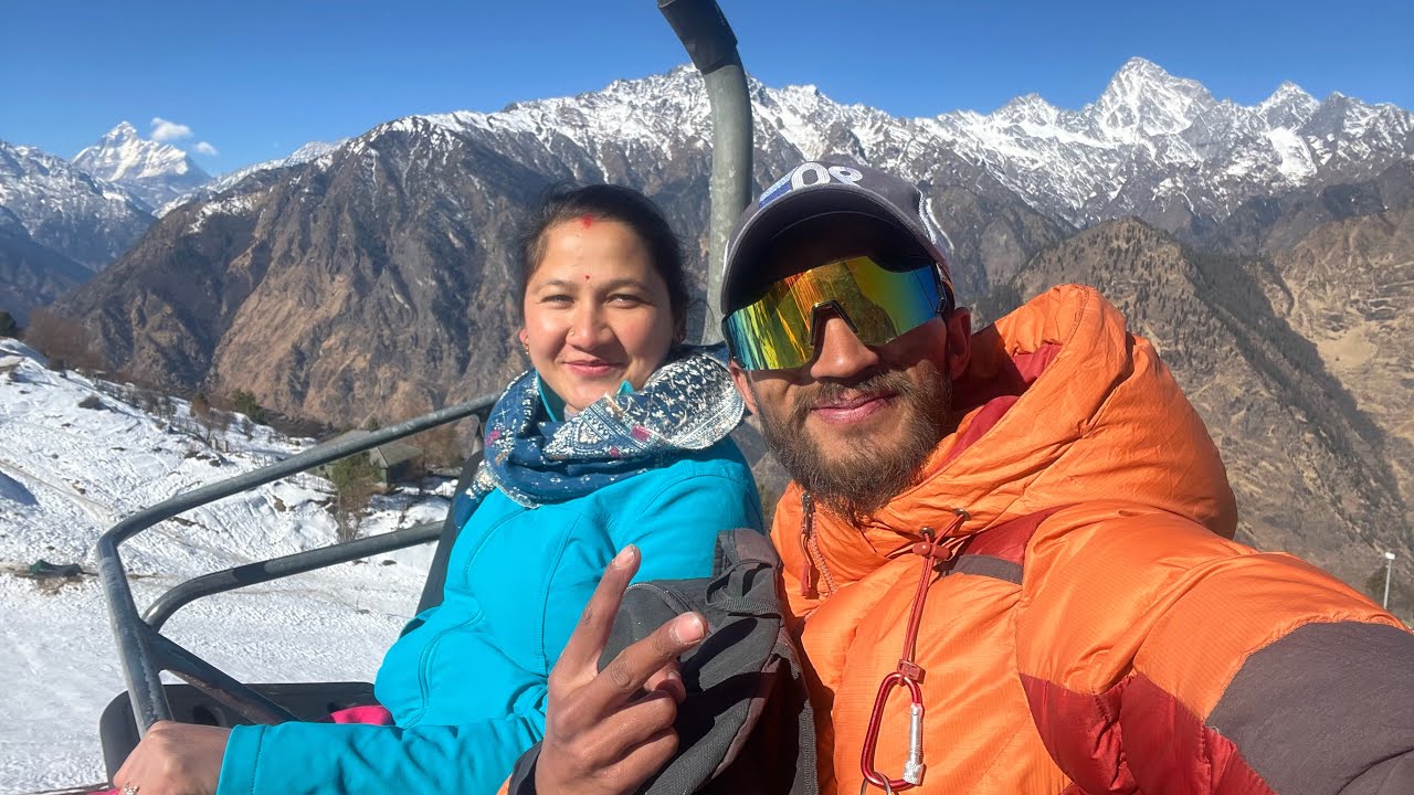 I went Auli for the Frist time || Soni&Ashi AS || 