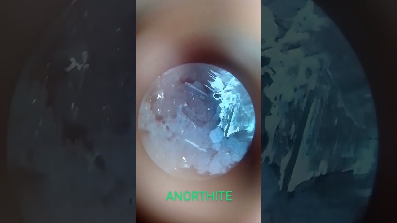 ANORTHITE in Polarising Microscope 🔬