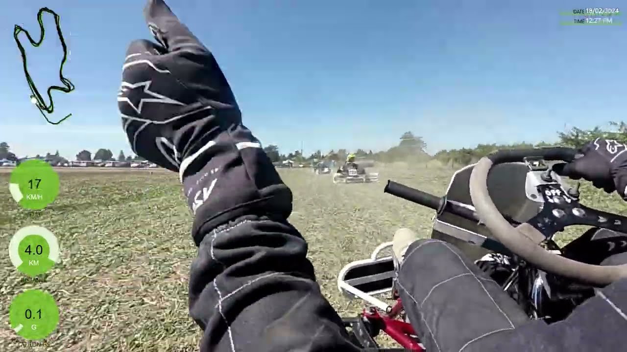 Ashburton NZ, Grass karting, 1Km Track, Epic