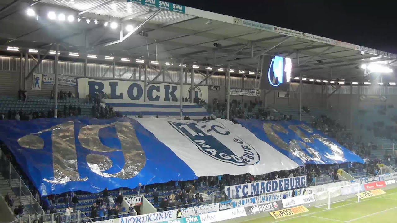 Choreo 1. FC Magdeburg - VfB Lübeck 09.03.2011 - 45 Jahre - www.sportfotos-md.de