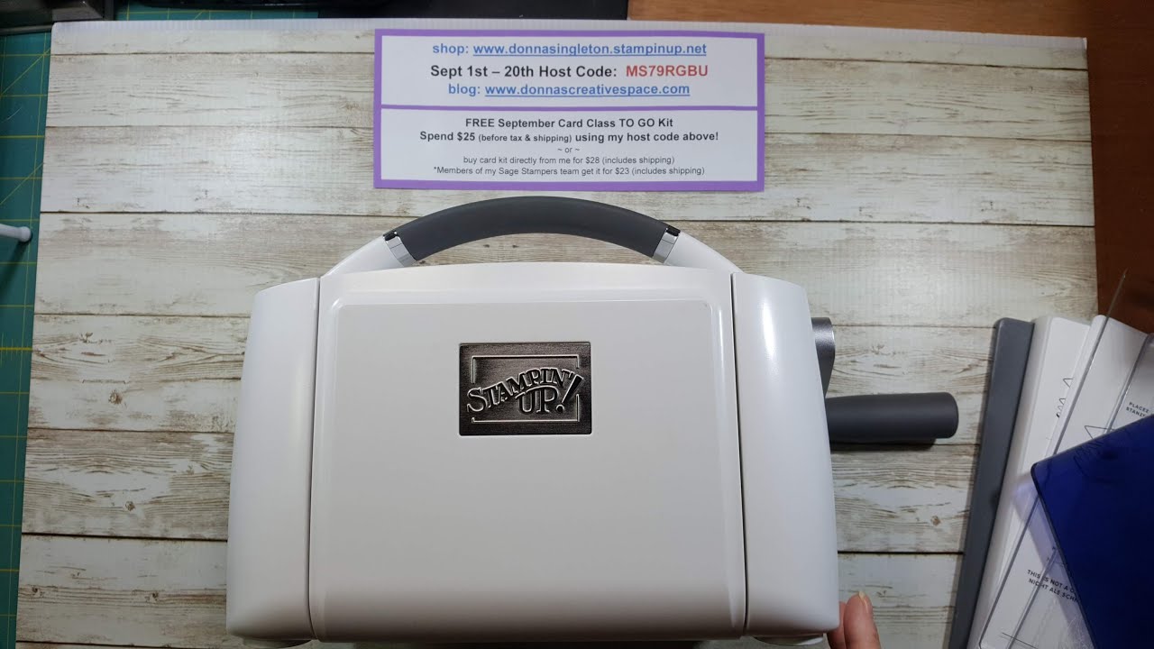 New Stampin Cut & Emboss Machine
