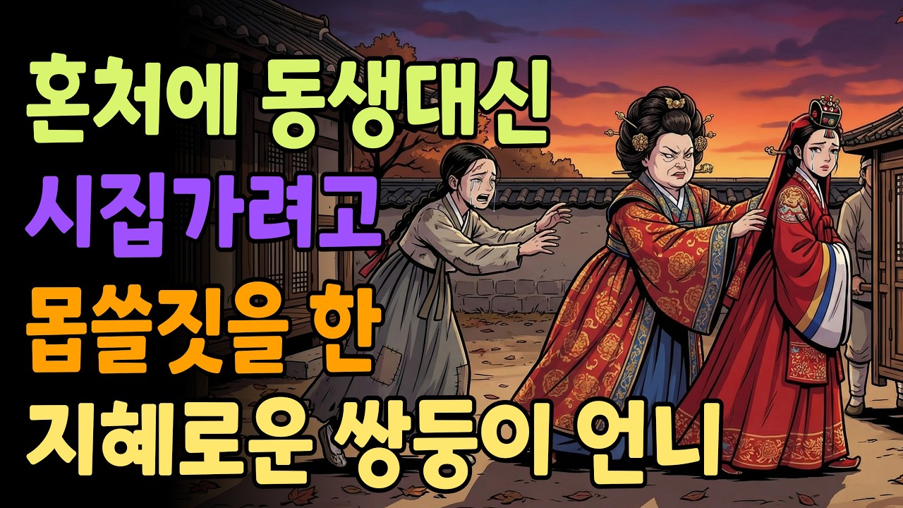 [조선야담소] 혼처에 동생 대신 시집가려고 사주단자를 바꿔치기 한 지혜로운 쌍둥이 언니 야담ㅣ민담ㅣ전설ㅣ조선야담ㅣ옛날이야기ㅣ오디오북ㅣ수면ㅣ잠잘때ㅣ권성징악ㅣ자매 | 계모 | 쌍둥이