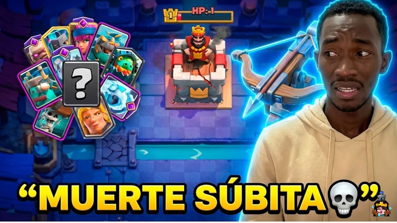 😈 Muerte Súbita con MAZO RANDOM… y luego saqué la Ballesta META | Clash Royale 🔥