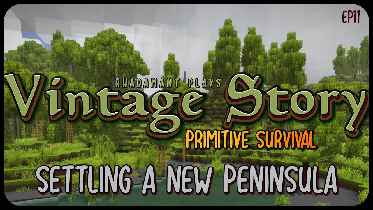 Settling a New Peninsula in Vintage Story Primitive Survival - Surviving Wilderness // EP11