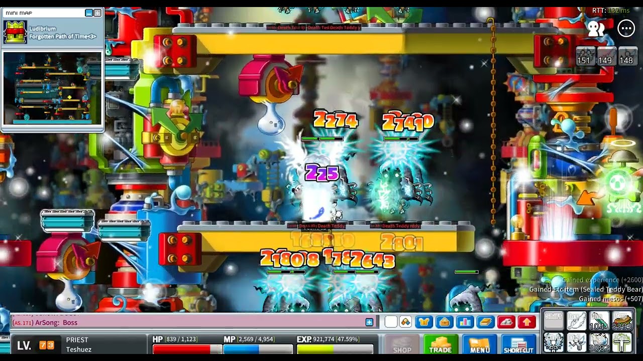 【楓之谷世界 ChronoStory】C服 LV.73祭司 單練DT半小實錄