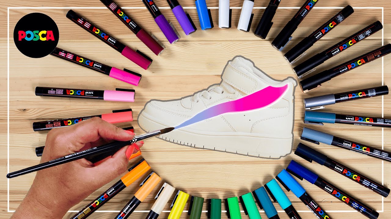 SNEAKERS pimpen met Posca Pens