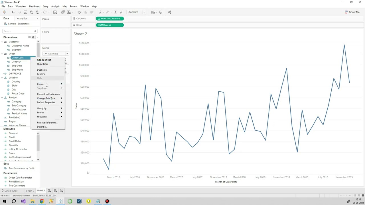 How to Create a Rolling 12-Month Sales Calculation in Tableau | Step-by-Step Guide