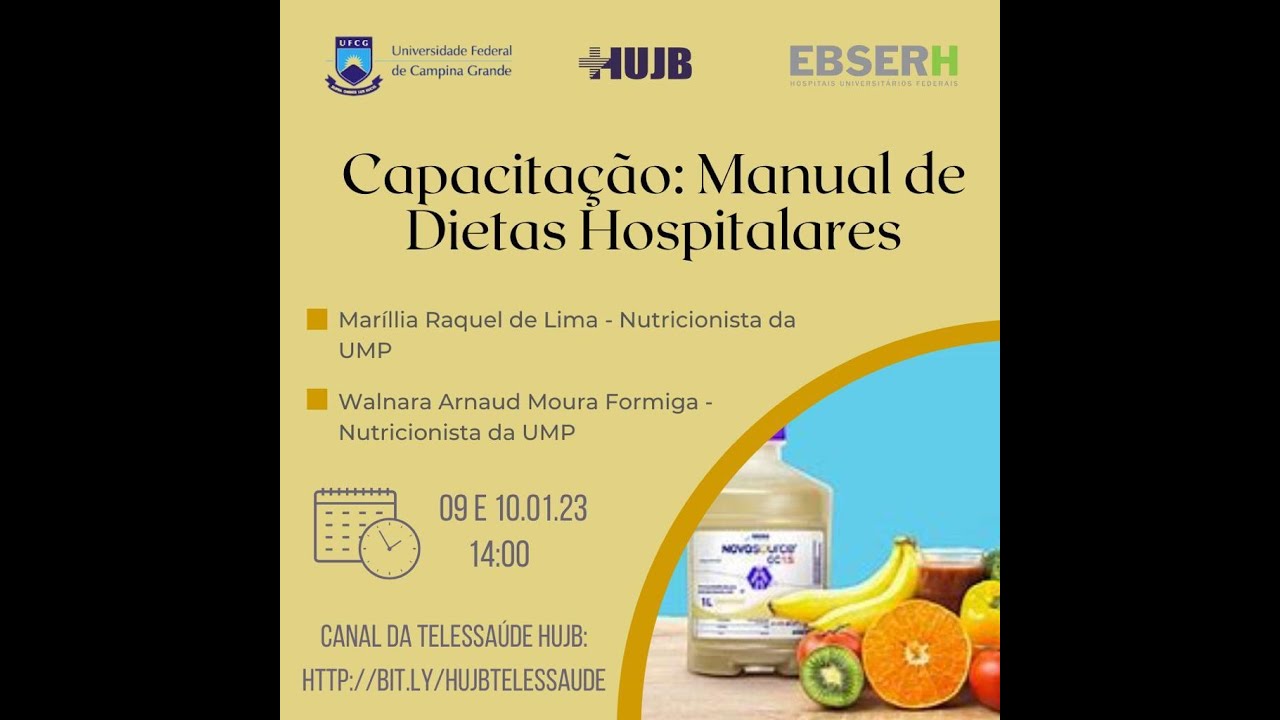 Capacitação: Manual de Dietas Hospitalares