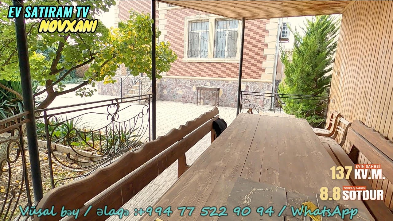 🔥 DƏNİZƏ 950 metr! Bağçası bol meyvəli - 🌴 Novxanı bağlarında 🌳fürsət !/ EV SATIRAM TV