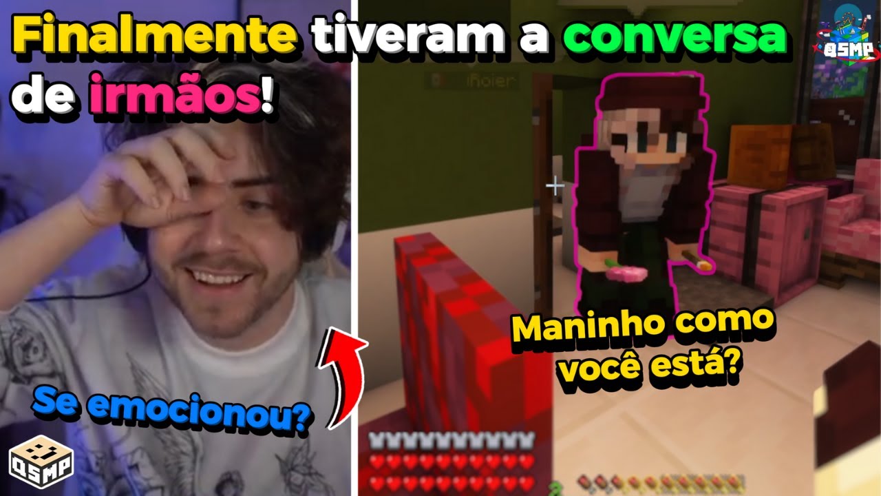 ⭐QSMP: Bagi conversou com seu irmão Cellbit mas o CUCURUCHO......