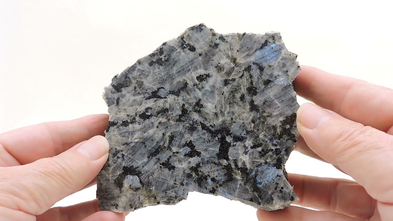 Anorthite var. spectrolite from Finland - large cabinet size