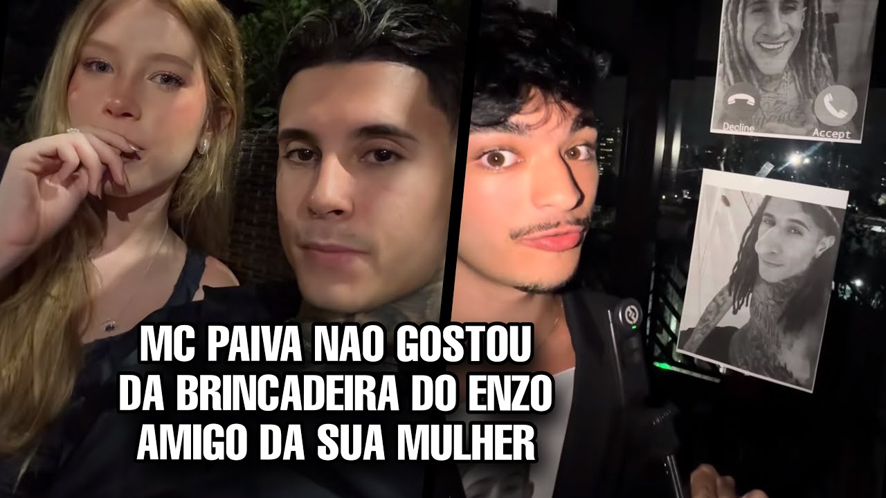 MC PAIVA não gostou da BRINCADEIRA de ENZO amigo da sua MULHER…
