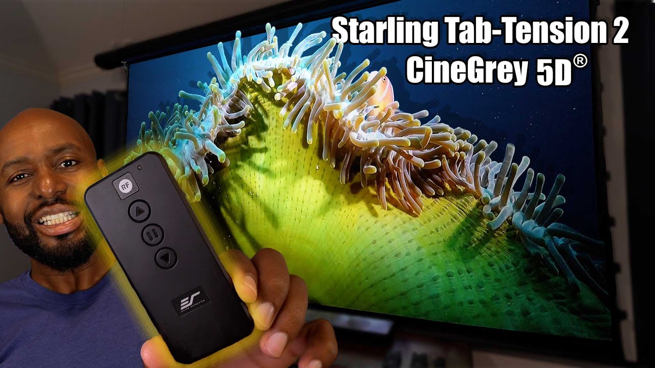 Unveiling the NewStuffTV Review: Elite Screens Starling Tab-Tension 2 CineGrey 5D® Series!