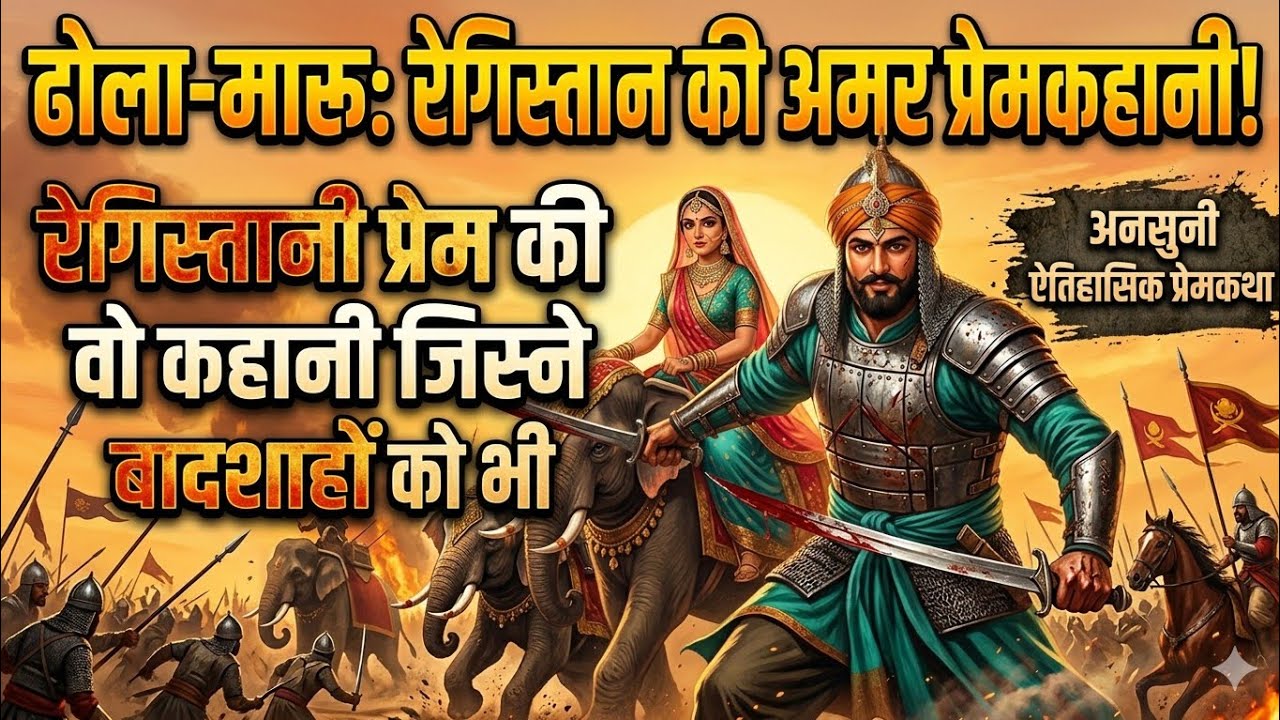 “ढोला–मारू आखिर कौन थे || क्यों इतने प्रसिद्ध है ? राजस्थान की अनसुनी कहानी!”#indianhistory #history