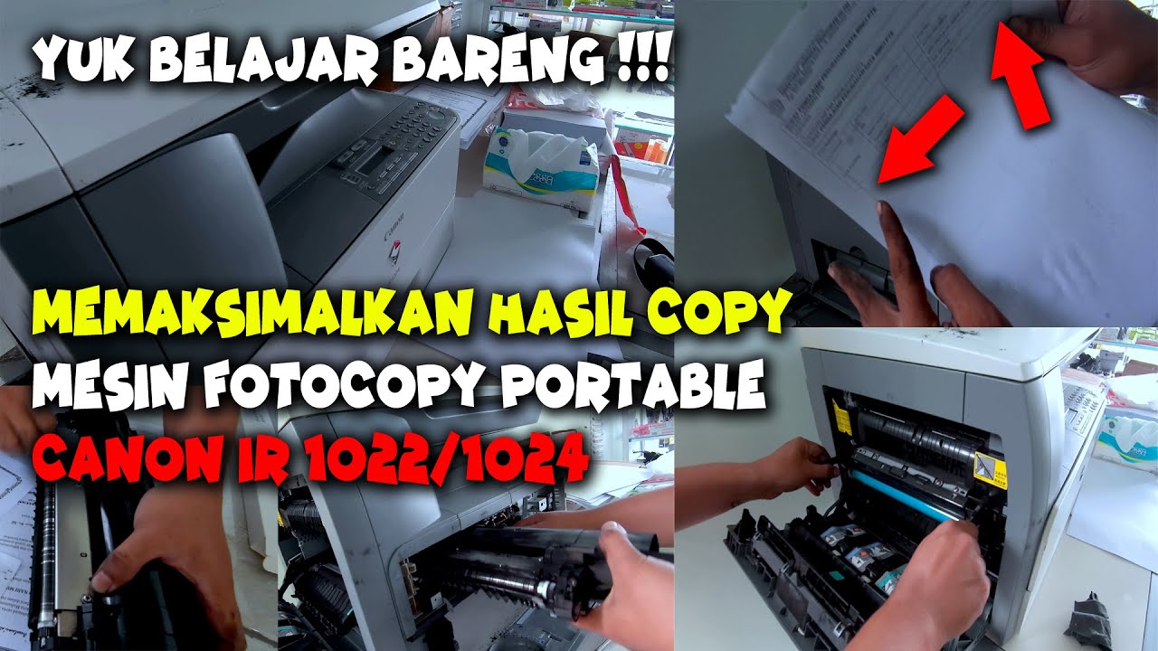 Hasil Fotocopy Canon IR 1022 / IR 1024 Jelek, Coba Gosok Saja Developing Unitnya