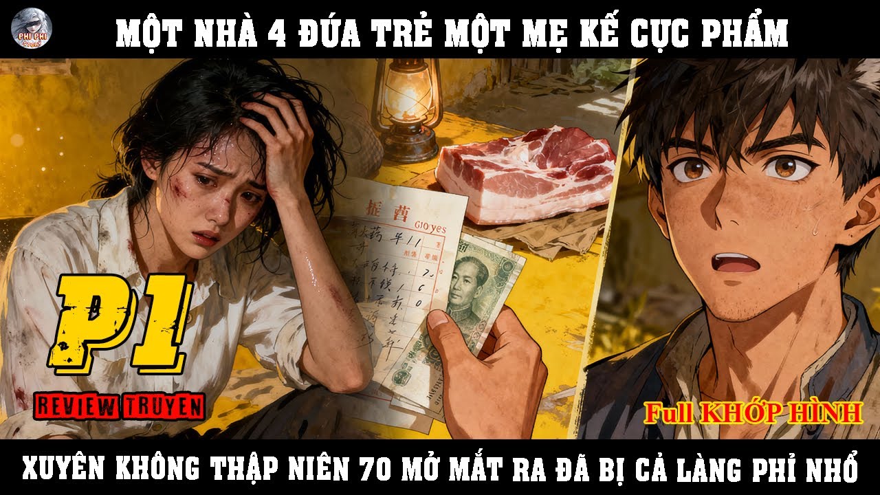 MỘT NHÀ 4 ĐỨA TRẺ MỘT MẸ KẾ CỰC PHẨM, XUYÊN KHÔNG THẬP NIÊN 70 MỞ MẮT RA ĐÃ BỊ CẢ LÀNG PHỈ NHỔ | P1
