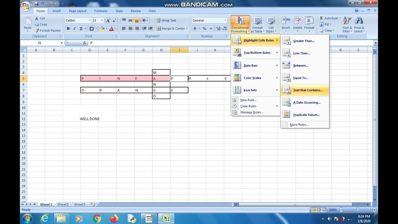 crossword puzzle game on ms excel