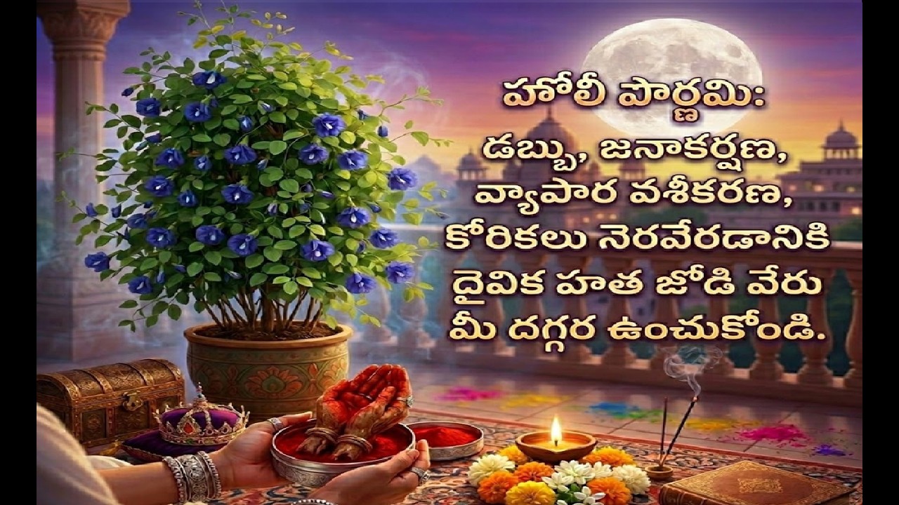 డబ్బు జనాకర్షణ వ్యాపార వశీకరణ కోరికలు నెరవేరడానికిహోలీ పౌర్ణమి రోజు దైవిక వస్తువు మీ దగ్గర ఉంచుకోండి