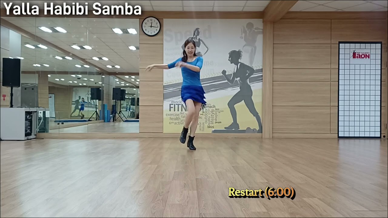 Yalla Habibi Samba Line Dance/Improver/얄라 하비비 쌈바 라인댄스 