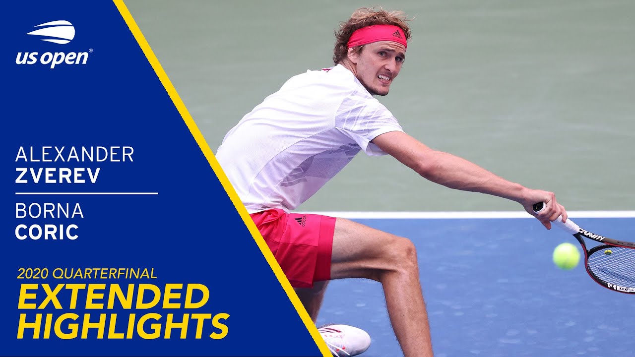 Alexander Zverev vs Borna Coric Extended Highlights | 2020 US Open Quarterfinal
