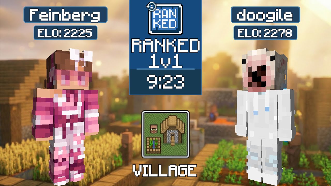 Feinberg vs doogile | MCSR Ranked | Village Seed