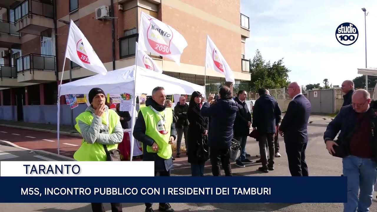 M5S, incontro pubblico con i residenti dei Tamburi