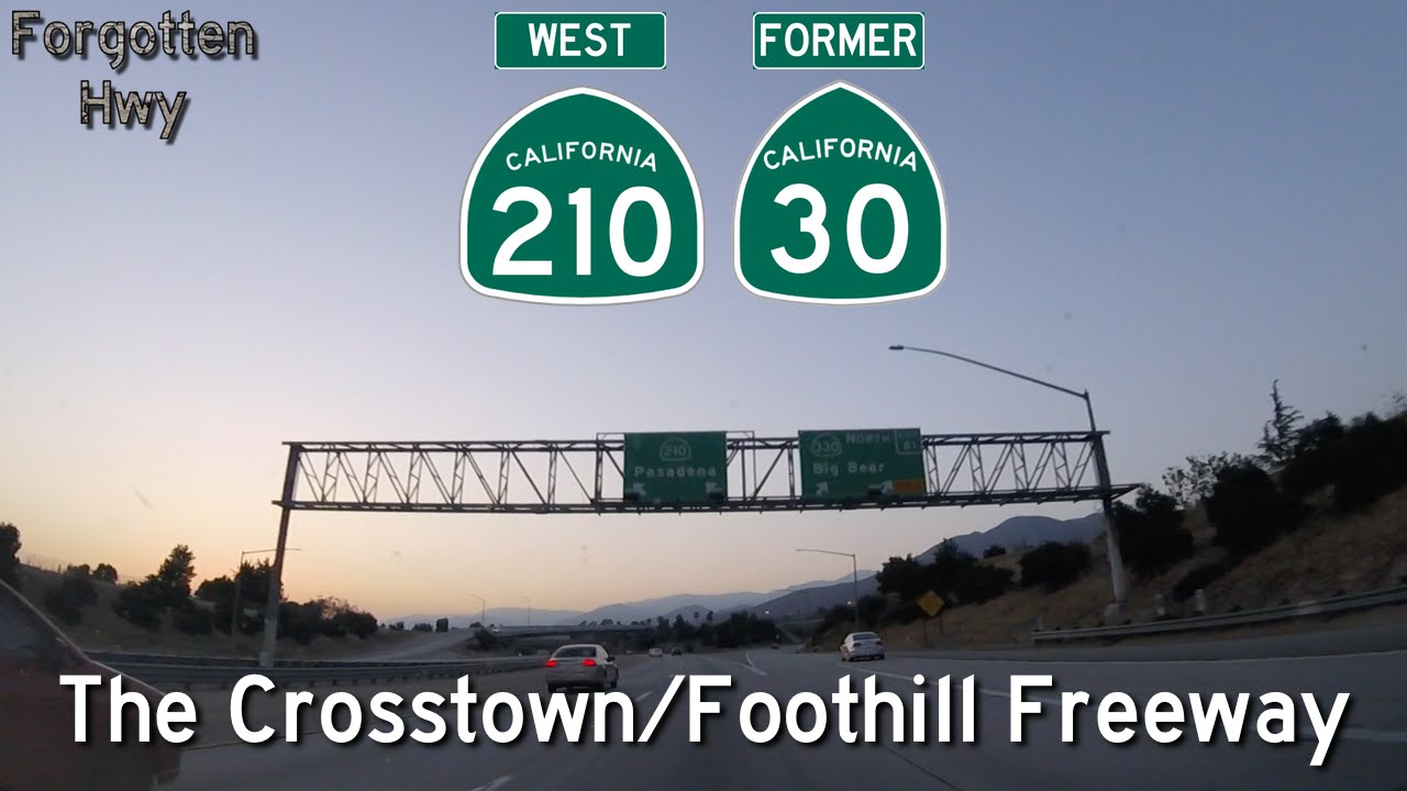 CA-210 West - The Crosstown/Foothill Freeway, I-10 to State St, Exits 85 to 73