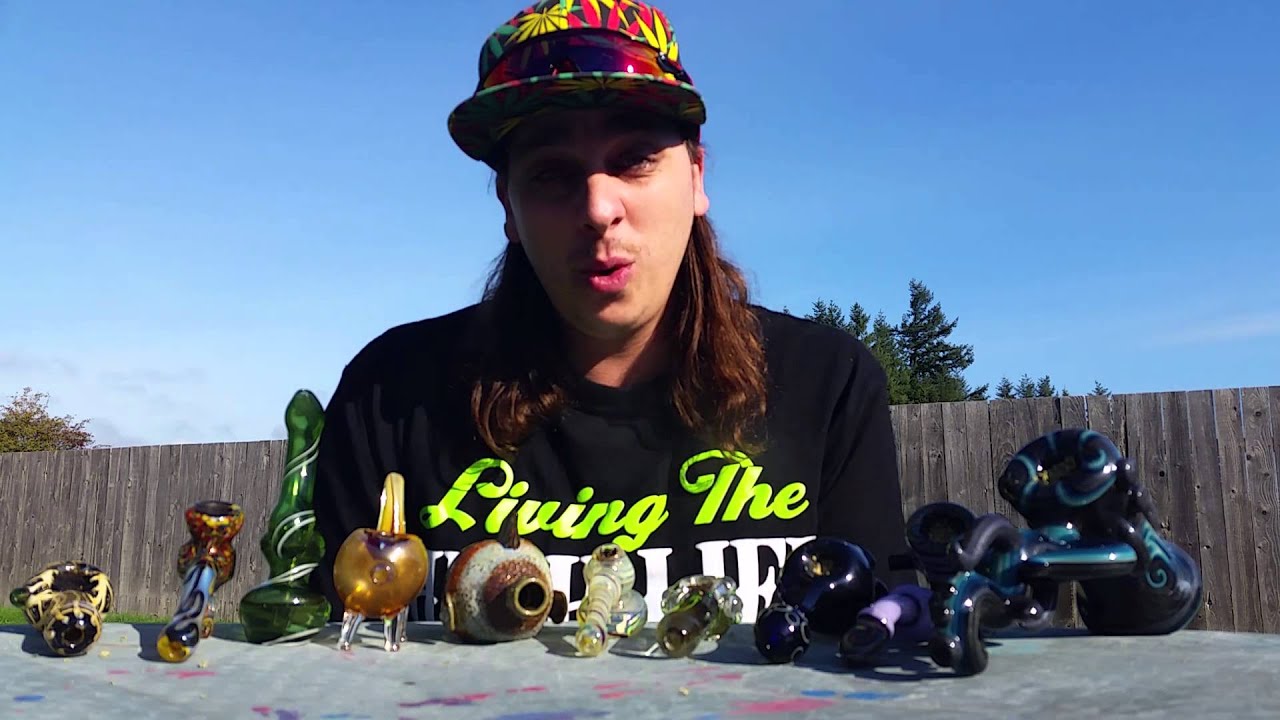 10 HITS OF WEED!!!!!!!!! 10 DIFFERENT PIPES!!!!!!!!!!