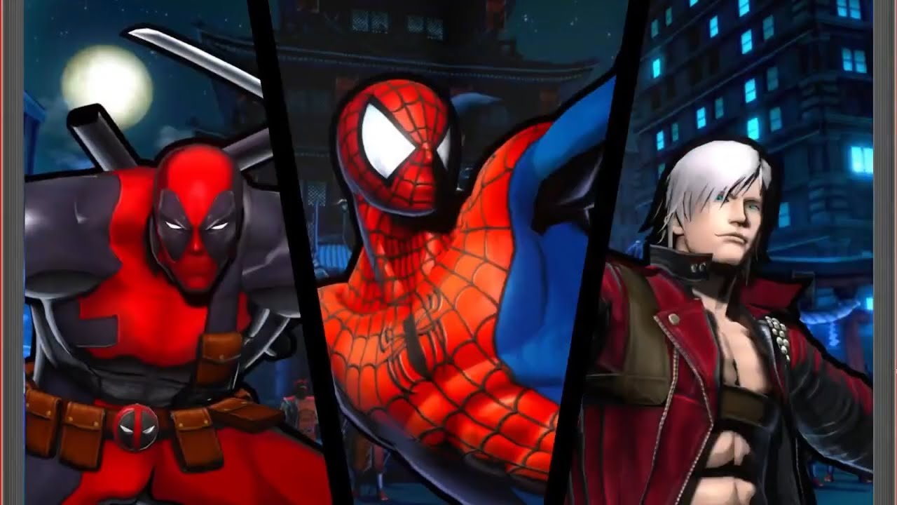 Ultimate Marvel vs Capcom 3: аркадное прохождение «Человек-паук, Дэдпул и Данте»