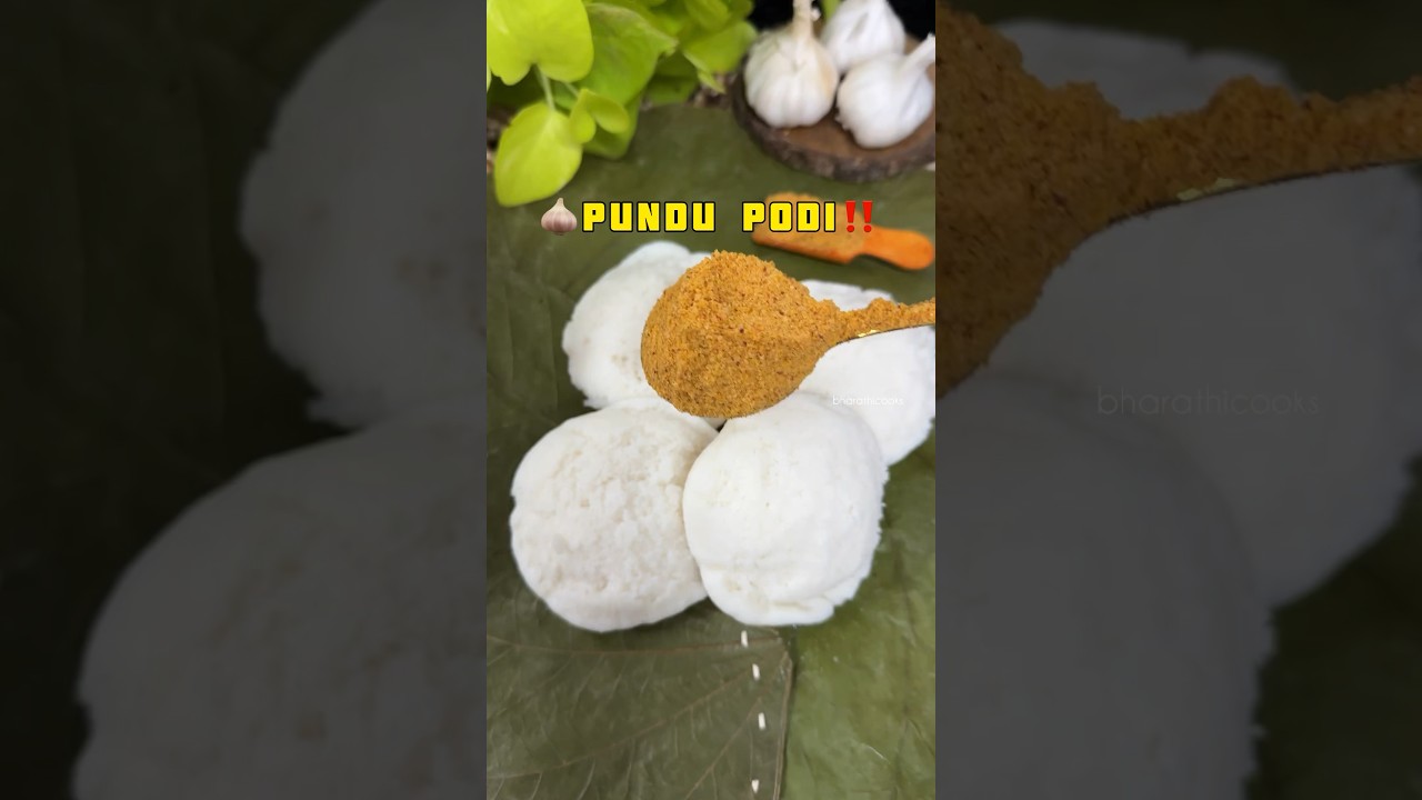 Poondu podi recipe | homemade Recipe #bharathicooks #recipe