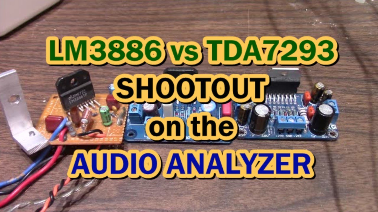 LM3886 vs TDA7293 audio analyzer results